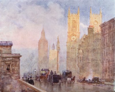 The End of Victoria Street, Westminster by Herbert Menzies (after) Marshall