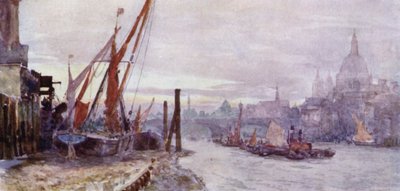 The Foreshore at Southwark by Herbert Menzies (after) Marshall