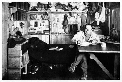 Captain Scott Writing Up His Journal by Herbert Ponting