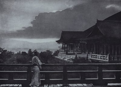 Moonlight at Kiyomizu-dera by Herbert Ponting