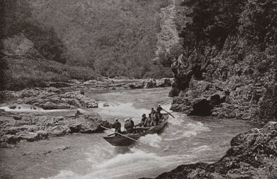 Shooting the Rapids of the Katsura-gawa by Herbert Ponting