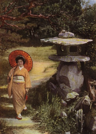 The Girl and the Lantern by Herbert Ponting