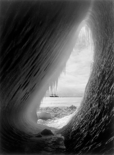 The Terra Nova in McMurdo Sound, Antarctica by Herbert Ponting