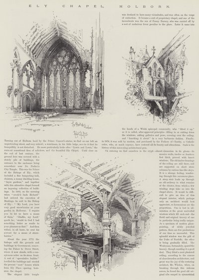 Ely Chapel, Holborn by Herbert Railton
