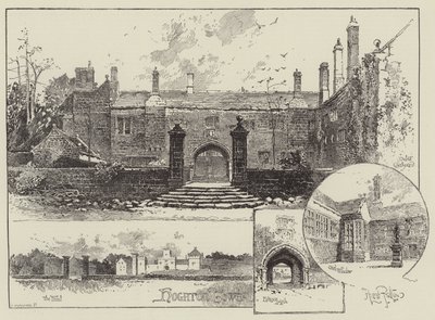 Hoghton Tower in Lancashire by Herbert Railton