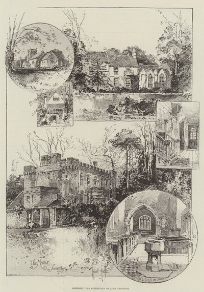 Somersby, the Birthplace of Lord Tennyson by Herbert Railton