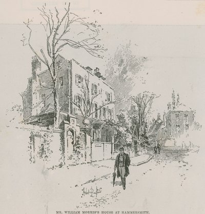 The house of William Morris in Hammersmith by Herbert Railton