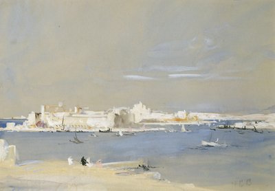 The Harbour, Valetta, Malta by Hercules Brabazon Brabazon