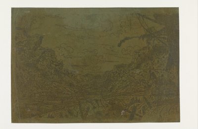 Mountain Valley with the Remains of a Ship by Hercules Segers