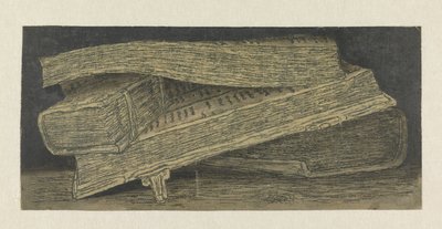Still Life with Books by Hercules Segers