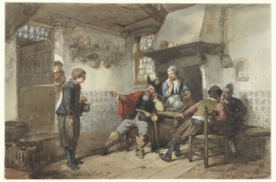 Several Men and a Soldier in an Inn by Herman Frederik Carel ten Kate