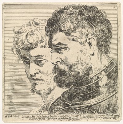 Study of Two Heads by Herman Gillis