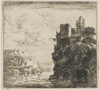A River between Rocks, from the series Set of Landscapes by Herman Naijwincx