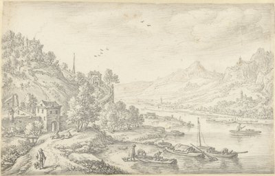 Imaginary Rhine View by Herman Saftleven