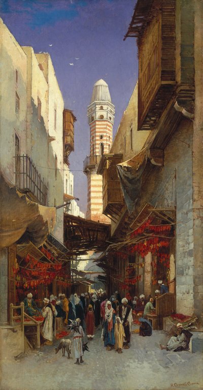 An Egyptian Bazaar by Hermann David Salomon Corrodi