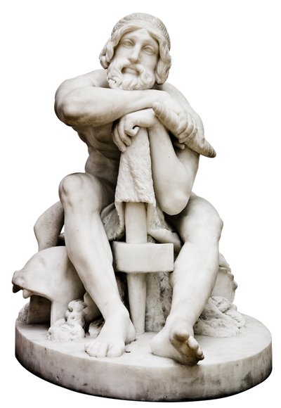 Thor Resting with his Hammer by Hermann Ernst Freund
