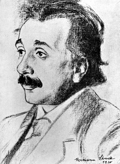 Albert Einstein, German-Swiss Mathematician and Theoretical Physicist by Hermann Struck