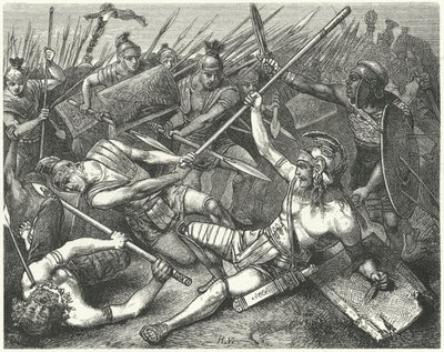 Death of Spartacus, 71 BC by Hermann Vogel