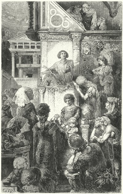 Giovanni Boccaccio Reciting Dante