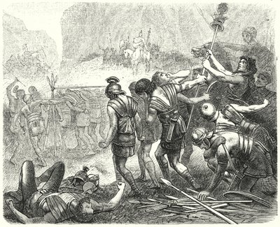 Humiliation of the Roman Army by the Samnites at the Caudine Forks, 321 BC by Hermann Vogel