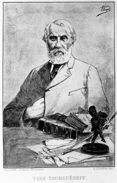 Portrait of the Russian writer Ivan Turgeniev (1818 - 1883). by Hermann Vogel