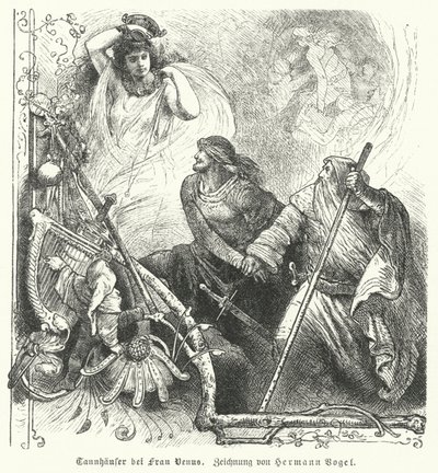 Tannhauser with Venus by Hermann Vogel