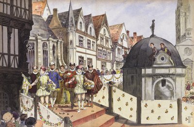 The marriage of Henry III of Navarre and Marguerite of Valois, Paris, 18 August 1572 by Hermann Vogel