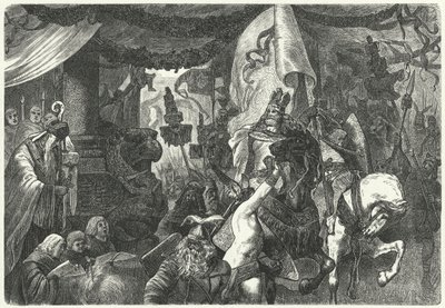 Theoderic the Great, King of the Ostrogoths, Entering Rome by Hermann Vogel