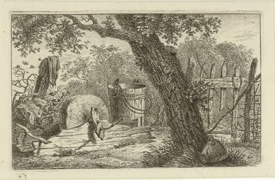 Landscape with Grindstone by Hermanus Fock