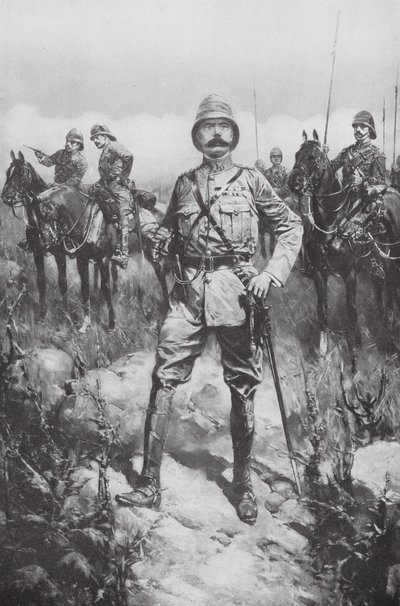 Lord Kitchener on the Veldt by Hermanus Willem (after) Koekkoek