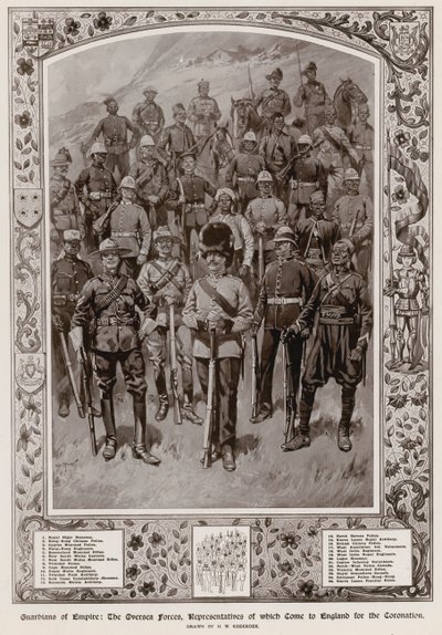 The Overseas Forces, Representatives of Which Came to England for the Coronation of King George V by Hermanus Willem Koekkoek