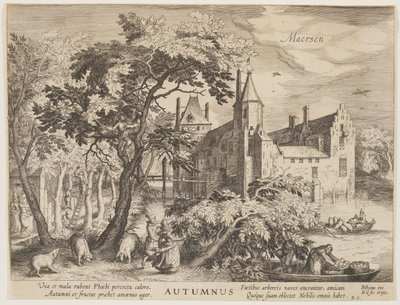 Maersen - Autumn, from The Seasons, View of Castles in the Vicinity of Amsterdam by Hessel Gerritsz