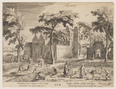 Nyenroy - Spring, from The Seasons, View of Castles in the Vicinity of Amsterdam by Hessel Gerritsz