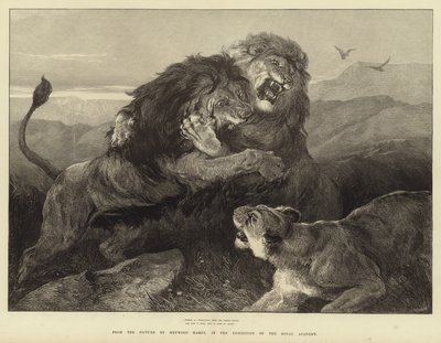 Fierce as conflicting fires the combat burns by Heywood Hardy