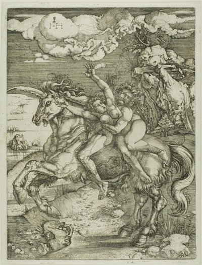 Abduction of Proserpine on a Unicorn by Hieronymous Hopfer