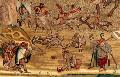 Tapestry inspired by the work of Hieronymus Bosch, c.1560 by Hieronymus (after) Bosch