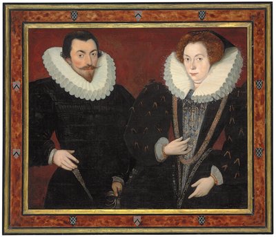 Double Portrait of Sir John Harington and Mary, Lady Harington, c.1589-93 by Hieronymus (attr. to) Custodis