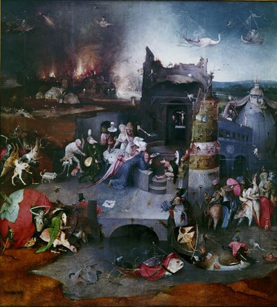 The Temptation of Saint Anthony (Central Panel of a Triptych) by Hieronymus Bosch