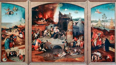Triptych of the Temptation of St Anthony by Hieronymus Bosch