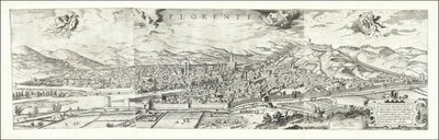 1557 View of Florence by Hieronymus Cock