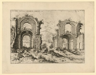 The Baths of Antoninus Pius by Hieronymus Cock