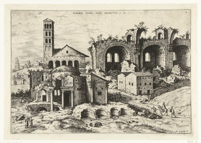 View of the Temple of Romulus and the Basilica of Constantine by Hieronymus Cock
