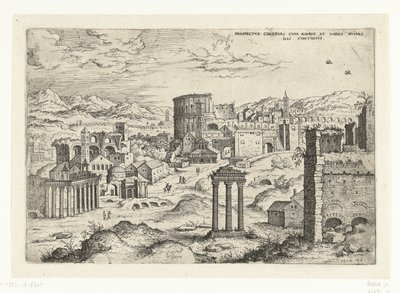 View of the Roman Forum by Hieronymus Cock