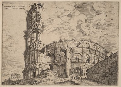 View of the Colosseum by Hieronymus Cock