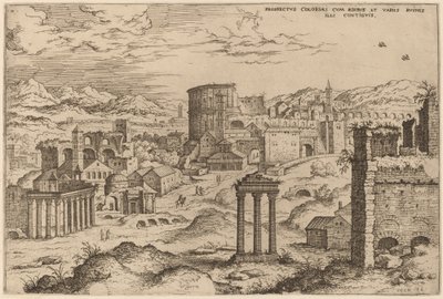 View of the Forum by Hieronymus Cock