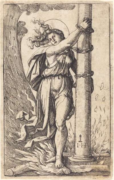 Fortitude by Hieronymus Hopfer after Marcantonio Raimondi