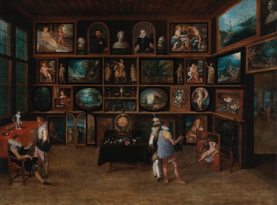 Connoisseurs at a Gallery, First Third of 17th Century by Hieronymus II . Francken