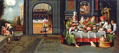 Lazarus in the House of the Rich Man by Hieronymus II Francken