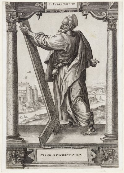 St. Judas Thaddeus by Hieronymus Wierix