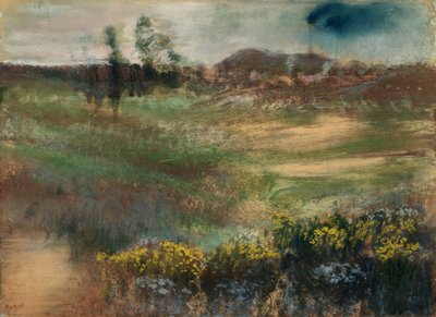 Landscape with Smokestacks by Hilaire Germain Edgar Degas